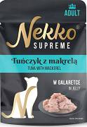 Nekko Supreme Adult Mokra Karma z tuńczykiem i makrelą dla kota 70g