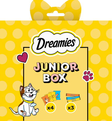 Dreamies Junior Snack Box Przysmaki Mix smaków dla kociąt 150g