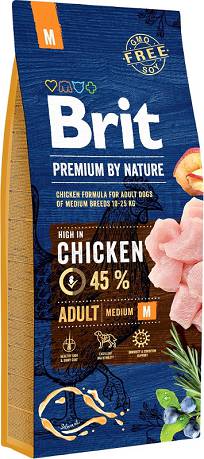 Brit Premium by Nature DOG Adult Medium Karma sucha op. 15kg