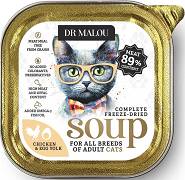 Dr Malou Freeze Dried Soup Liofilizowana Zupka z kurczakiem i żółtkiem jaja dla kota 12g