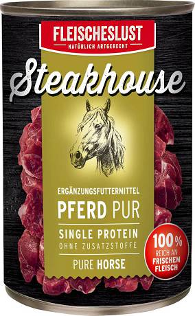 Steakhouse Pferd Pur Karma mokra z koniną op. 400g