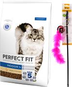 Perfect Fit CAT Adult Indoor Karma sucha z kurczakiem op. 7kg + Wędka dla kota GRATIS