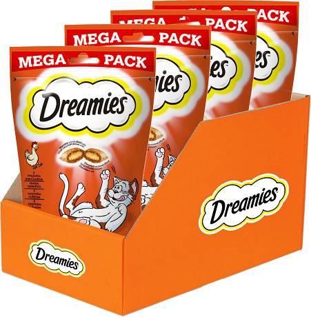 Dreamies Przysmak z pysznym kurczakiem dla kota op. 4x180g PAKIET