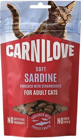 Carnilove Przysmak Snack Soft Sardine dla kota 50g