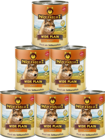 Wolfsblut DOG Adult Wide Plain Karma mokra op. 6x800g PAKIET