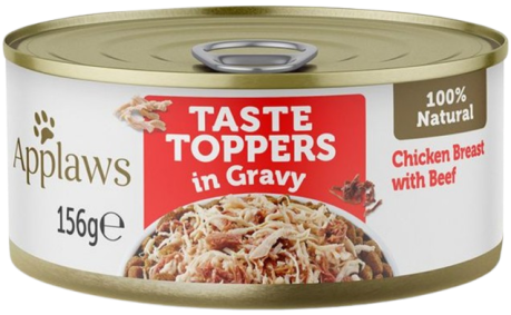 Applaws Natural DOG Food Taste Toppers Karma mokra z kurczakiem i wołowiną op. 156g [data ważności: 18.03.2026]