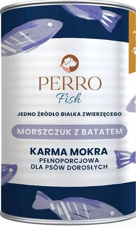 Perro Fish Mokra Karma z Morszczukiem i batatem dla psa 400g