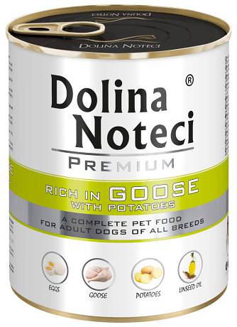 Dolina Noteci Premium DOG Adult Karma mokra z gęsią i ziemniakami op. 800g