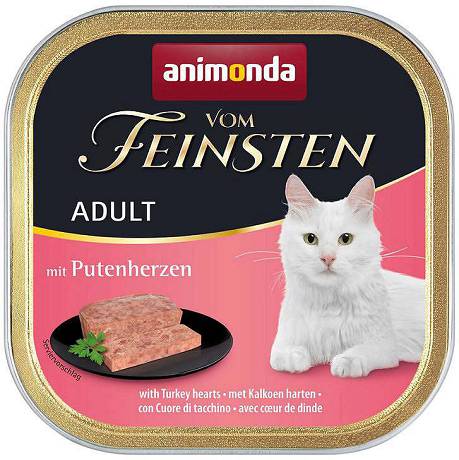 Animonda Vom Feinsten CAT Adult Karma mokra z indyczymi sercami op. 100g