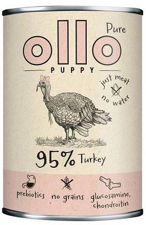 Ollo Pure Turkey Puppy Mokra Karma z indykiem dla szczeniaka 400g