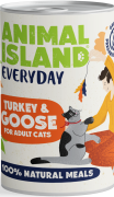 Animal Island Everyday Turkey&Goose Mousse Mokra Karma z indykiem i gęsią w musie dla kota 400g