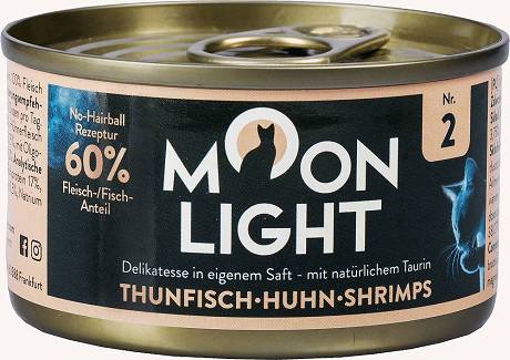 Moonlight Dinner CAT nr 2 Karma mokra z tuńczykiem, kurczakiem i krewetkami (sos) op. 80g