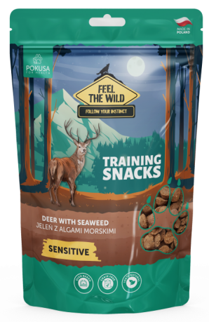 Pokusa Feel the Wild Sensitive Treningowy Przysmak z jeleniem i algami morskimi dla psa op. 200g