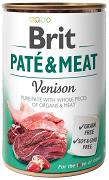 Brit Pate&Meat DOG Adult Venison Karma mokra z dziczyzną op. 800g