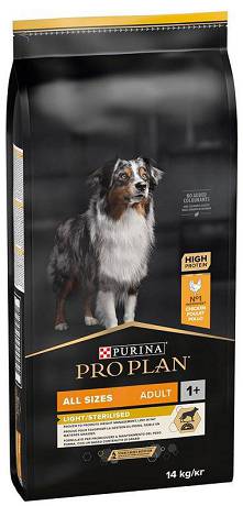 Pro plan light dog food outlet 14kg