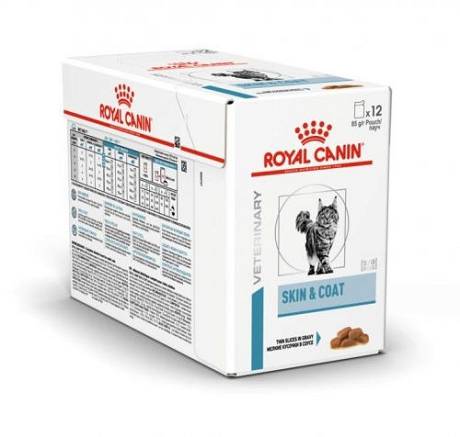Royal Canin Vet CAT Skin&Coat Karma mokra op. 12x85g PAKIET
