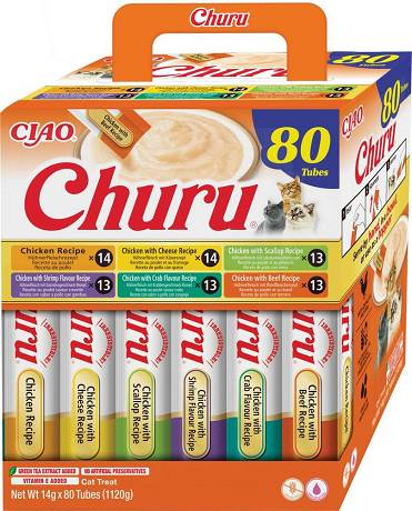 Inaba Cat Ciao Churu Chicken with Beef Recipe Przysmak dla kota 80x14g