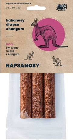 Happy Snacky Napsanosy Przysmaki z kangura dla psa 3szt