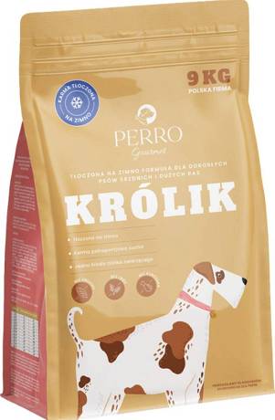 Perro Gourmet Adult Medium Sucha Karma tłoczona na zimno z królikiem dla psa 9kg [Data ważności 12.2026]