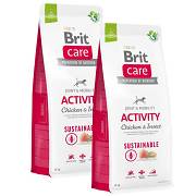 Brit Care DOG Adult Sustainable Activity Chicken&Insect Karma sucha op. 2x12kg DWU-PAK
