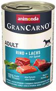 Animonda GranCarno DOG Adult Karma mokra z wołowiną, łososiem i szpinakiem op. 400g