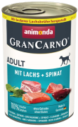 Animonda GranCarno DOG Adult Karma mokra z łososiem i szpinakiem op. 400g