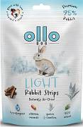 Ollo Air-Dried Light Rabbit Strips Przysmaki z królikiem dla psa 80g