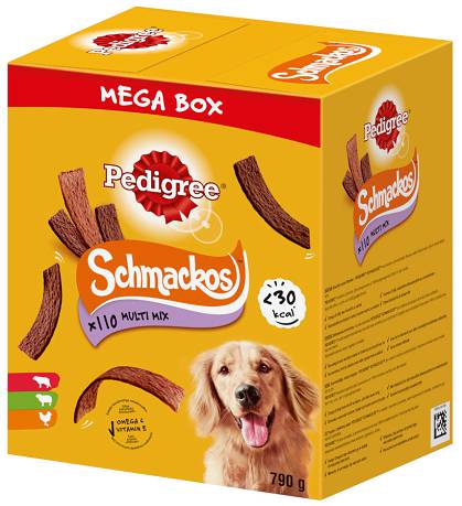 Pedigree MEGA Box Schmackos Multi Mix Przysmaki dla psa op. 790g