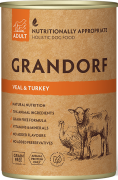 Grandorf DOG Adult Veal&Turkey Mokra Karma z cielęciną i indykiem dla psa 400g