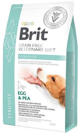 Brit Veterinary Diet DOG Struvite Egg&Pea Karma sucha z jajkiem i groszkiem op. 2kg