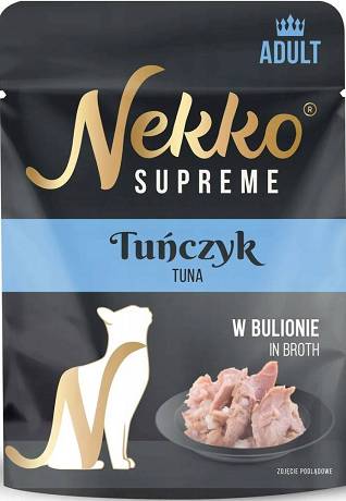 Nekko Supreme Adult Mokra Karma z tuńczykiem dla kota 70g