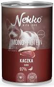 Nekko Monoprotein Adult Mokra Karma z kaczką dla psa 400g