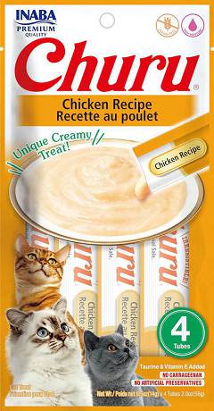 Inaba Churu Chicken Recipe Przysmak z kurczakiem dla kota op. 4x14g