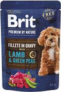 Brit Premium Adult Lamb&Green Peas Fillets Mokra Karma z jagnięciną dla psa 85g (sos) 