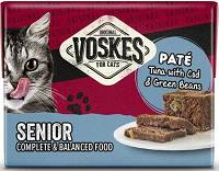Voskes CAT Senior Pate Karma mokra z tuńczykiem i dorszem dla kota 85g
