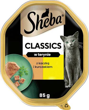 Sheba CAT Classics in Pate Karma mokra z kaczką i kurczakiem op. 85g