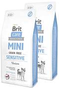 Brit Care MINI Adult Sensitive Grain-Free Venison Karma sucha z dziczyzną op. 2x7kg DWU-PAK