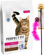 Perfect Fit CAT Adult 1+ Karma sucha z łososiem op. 7kg + Wędka dla kota GRATIS