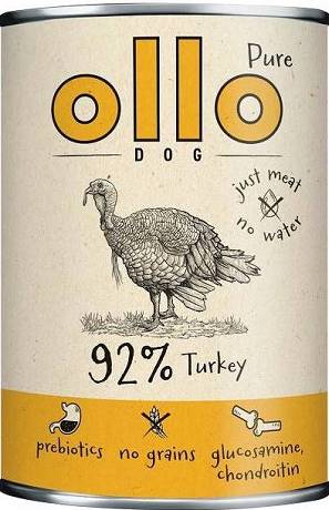 Ollo Pure Turkey Dog Adult Mokra Karma z indykiem dla psa 400g