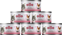 Ollo nr 7 Chicken&Chicken Heart Karma z kurczakiem i sercami kurczaka w sosie dla kota 24x70g PAKIET