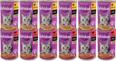 Whiskas CAT Adult Karma mokra w sosie Pakiet Degustacyjny op. 12x400g PAKIET