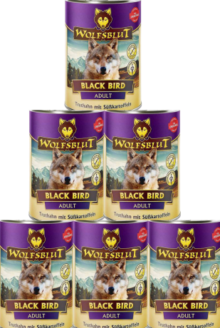 Wolfsblut DOG Adult Black Bird Karma mokra op. 6x395g PAKIET