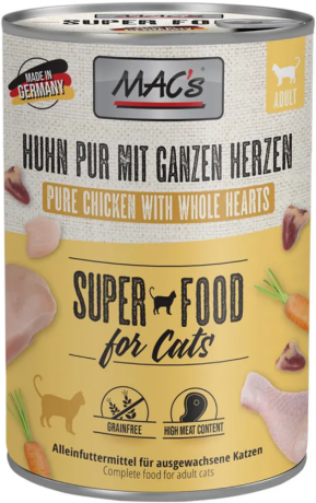Mac's CAT Adult Karma mokra z Kurczakiem i sercami drobiowymi dla kota 400g