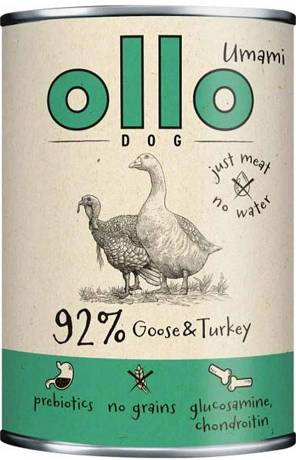 Ollo Umami Goose&Turkey Dog Adult Mokra Karma z gęsią i indykiem dla psa 400g