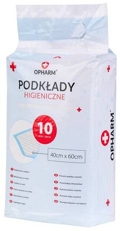 Opharm Podkłady higieniczne dla psa rozm. 40x60cm op. 10szt.