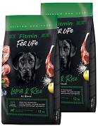 Fitmin For Life DOG Adult Lamb&Rice Karma sucha z jagnięciną op. 2x12kg DWU-PAK