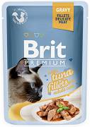 Brit Premium CAT with Tuna Fillets for Adult Cats Gravy Karma mokra z tuńczykiem op. 85g