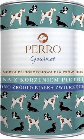 Perro Gourmet Adult Mokra Karma z koniną i korzeniem pietruszki dla psa 400g