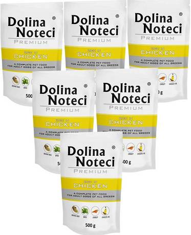Dolina Noteci Premium DOG Adult Karma mokra z kurczakiem 10x500g SASZETKA PAKIET