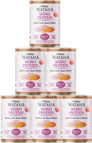 Wataha Mono Adult Rabbit&Sweet Potato Mokra Karma z królikiem i słodkimi ziemniakami dla psa 12x400g PAKIET